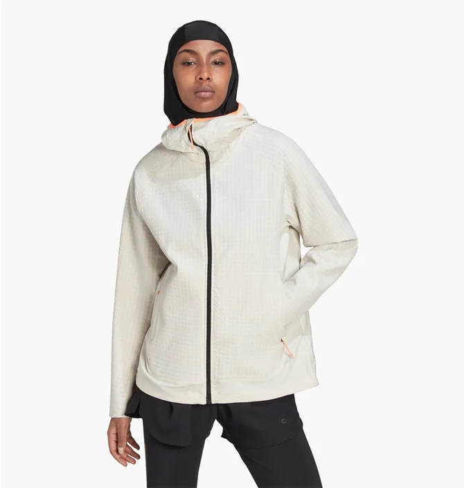 Куртка женская Adidas X-City Running Soft Shell Running Jacket Beige Hk6479