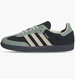 Кроссовки женские Adidas Samba Og Black/Green JI2680