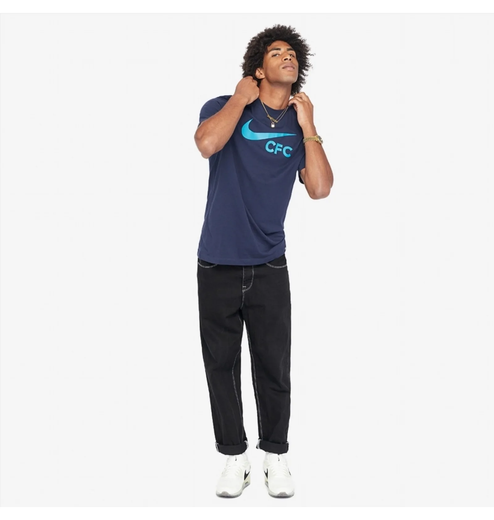 ᐉ Футболка чоловіча Nike Chelsea 22/23 Swoosh Tee Blue DJ1355-419