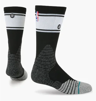 Носки унисекс Stance Nba Bold Stripe Crew Basketball Socks Black/Grey (1 пара) M559D6CRBS-BLK