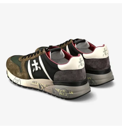 Кросівки чоловічі Premiata MenS Sneaker Lander Green/Brown VAR.6905