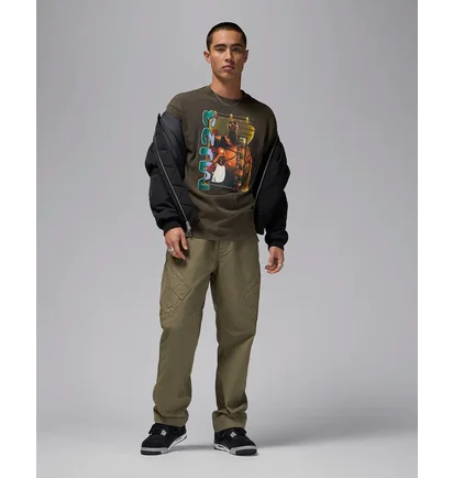 Футболка мужская Nike Brand Mj23 Ss Crew Olive FZ1991-045