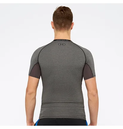 Футболка чоловіча Under Armour Heat Gear Ss Compression Top Grey 1257468-090