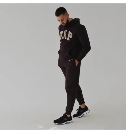 Худі чоловіче Gap Logo Hoodie Tiktok Brown 546844341
