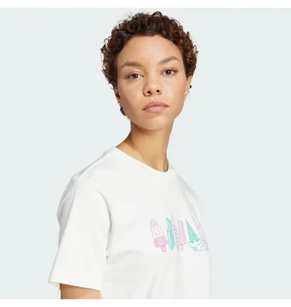 Футболка женская Adidas Lounge Food White JN8271