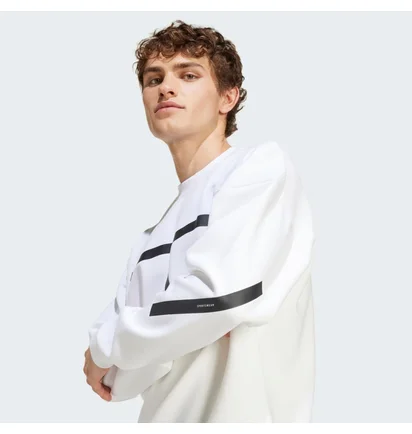 Світшот чоловічий Adidas New Z.N.E. Sweatshirt White JF2451