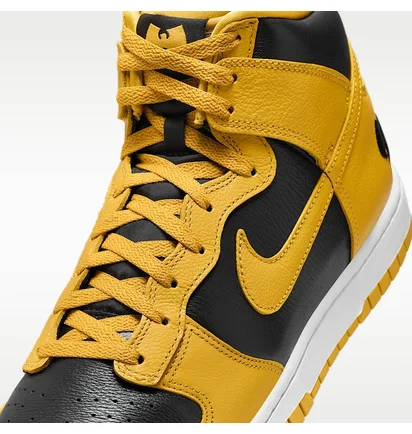 Кросівки чоловічі Nike Dunk High Retro Premium MenS Shoes Black/Yellow HJ4320-001