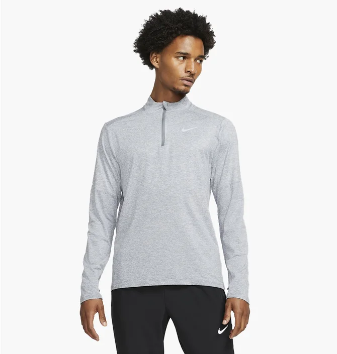 Кофта чоловіча Nike Mens 1/4-Zip Running Top Grey Dd4756-084