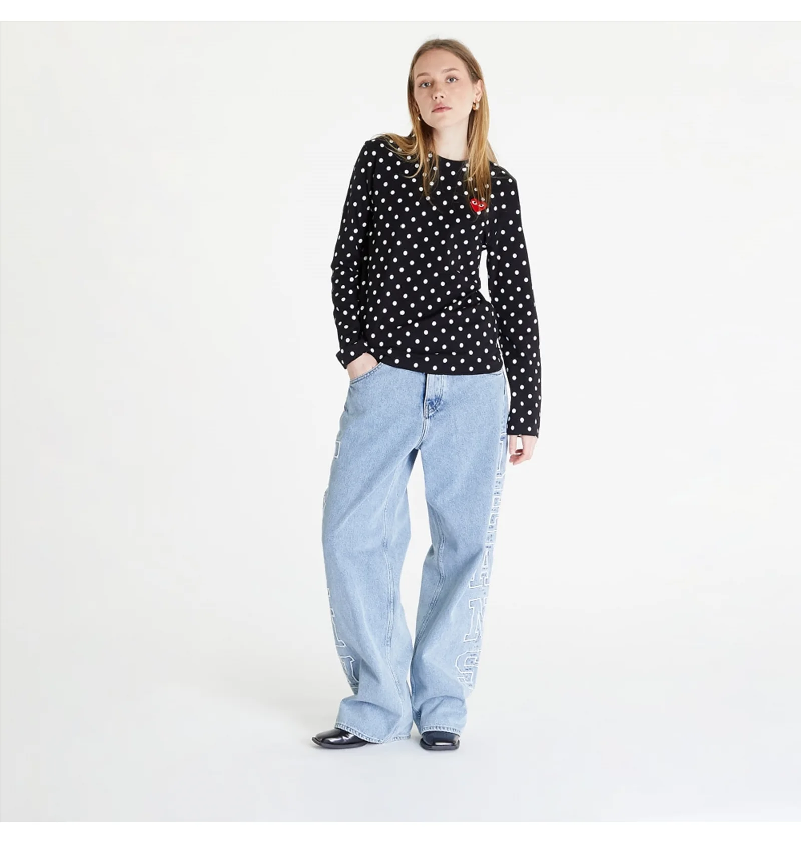 ᐉ Лонгслив мужской Comme des Garcons Play Heart Logo Long Sleeve