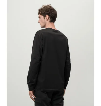 Лонгслив мужской Stone Island Logo L/S T-Shirt Black 811522713-A0029