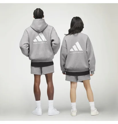 Шорты унисекс Adidas Basketball Heather Shorts Grey IN1722