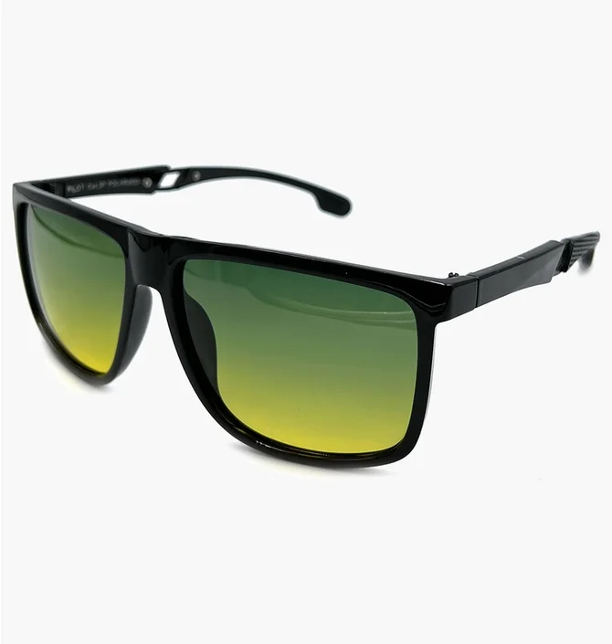 Солнцезащитные очки мужские Pilot Black/Green 21711-C6