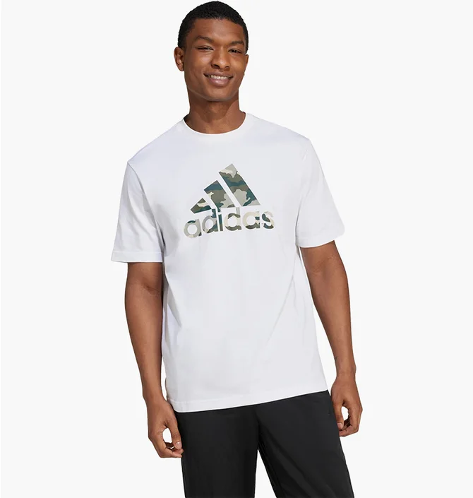 Футболка чоловіча Adidas Camo Badge Of Sport Graphic White IW2676