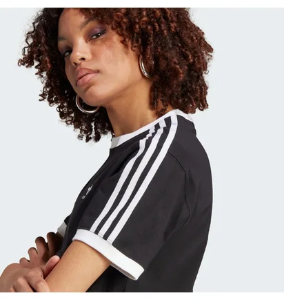 Футболка жіноча Adidas Adicolor Classics 3-Stripes Tee Black IK4049