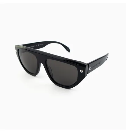 Солнцезащитные очки ALEXANDER MCQUEEN Grey/Black AM0408S-001-54