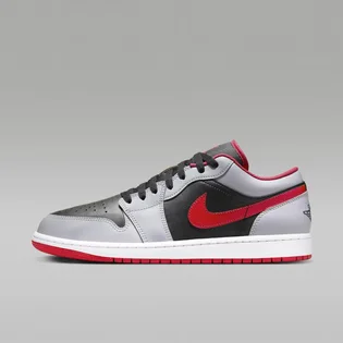 Кроссовки мужские Air Jordan 1 Low Zapatillas Grey/Black 553558-060