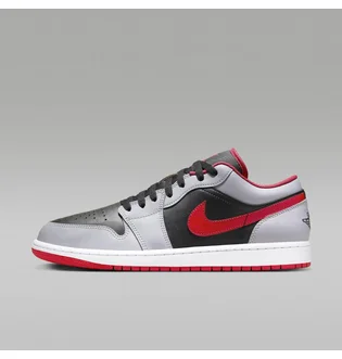 Кроссовки мужские Air Jordan 1 Low Zapatillas Grey/Black 553558-060