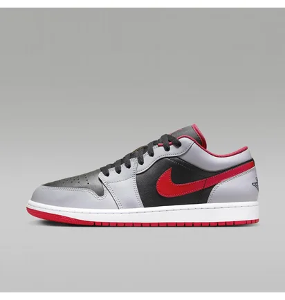 Кроссовки мужские Air Jordan 1 Low Zapatillas Grey/Black 553558-060