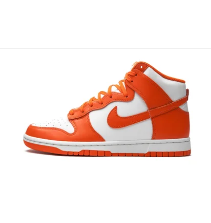 Кросівки чоловічі Nike Dunk High White/Orange DD1399-101
