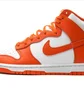 Кросівки чоловічі Nike Dunk High White/Orange DD1399-101