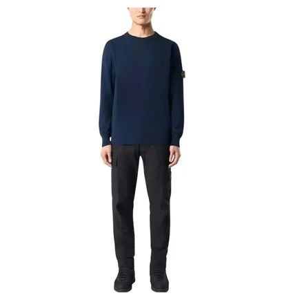 Кофта мужская Stone Island Logo Badge Blue K1S155100053-S00B2-V0020