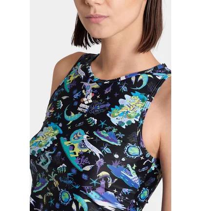 Топ жіночий Arena Fun Planet Bra Top Blue 007533-550