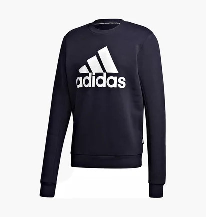 Свитшот мужской Adidas Must Haves Badge Of Sport Crew Sweatshirt Black GK4998