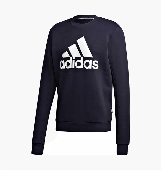 Свитшот мужской Adidas Must Haves Badge Of Sport Crew Sweatshirt Black GK4998