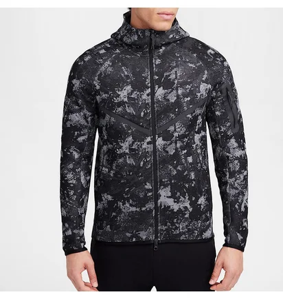 Толстовка мужская Nike Tech Fleece Hoodie Camo/Grey HV5055-060