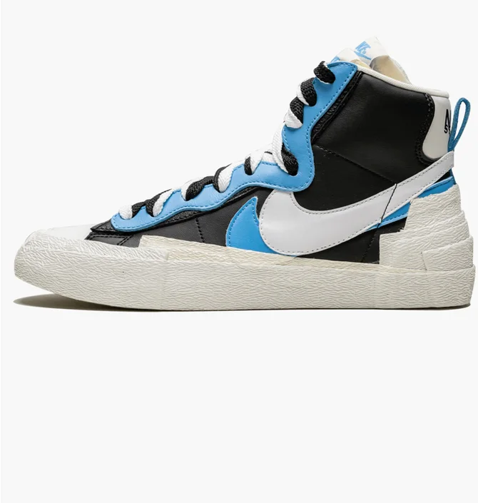 Кроссовки мужские Nike Blazer Mid Black/Light Blue BV0072-001