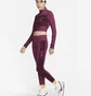 Леггинсы женские Nike Ribbed Sports Utility Leggings Bordo Fd4237-653