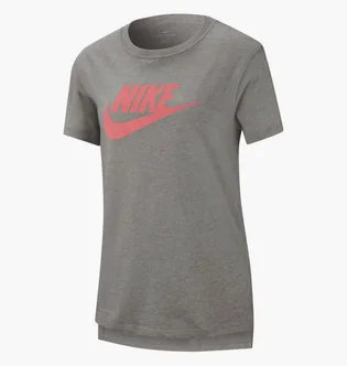 Футболка детская Nike G Nsw Tee Dptl Basic Futura Grey AR5088-095