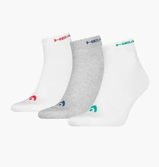 Носки унисекс HEAD Quarter White/Grey (3 пары) 761011001-003