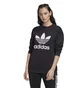 Свитшот женский Adidas Trefoil Crew Black FM3272