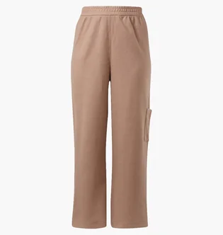 Штани жіночі Reebok Classics Reverse Fleece Wide Leg Pants (Plus Size) Beige Ib4453