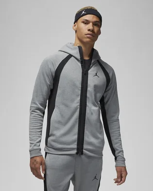 Толстовка чоловіча Air Jordan Dri-Fit Sport Full-Zip Hoodie Grey Dq7323-091