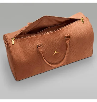 Сумка чоловіча Nike Suede Monogram Duffel Brown LM9205-X6X