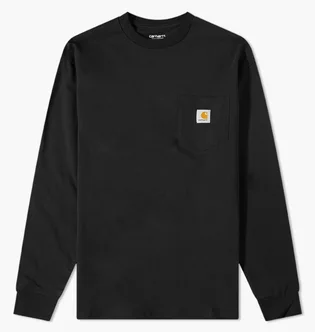 Лонгслив мужской Carhartt Long Sleeve Pocket Tee Black I030437-89XX