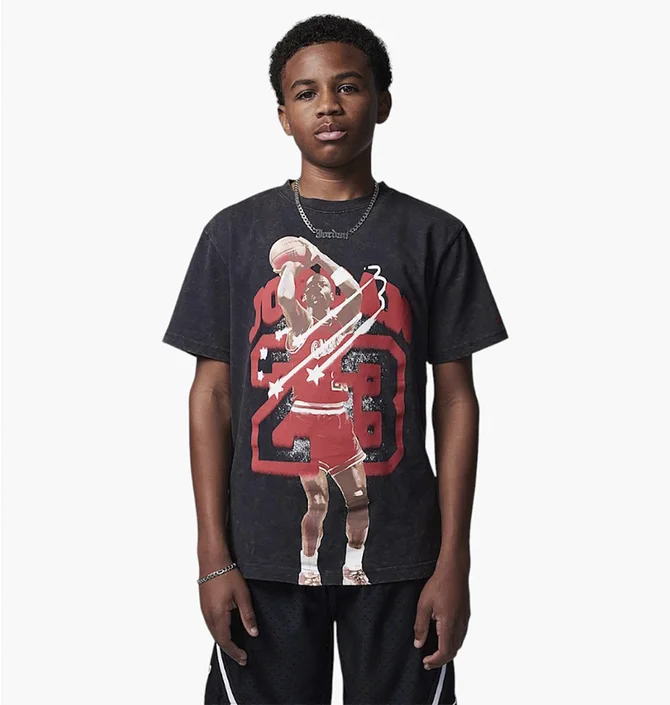 Футболка детская Air Jordan Kids 40Th Anniversary T-Shirt Grey IB9272-045