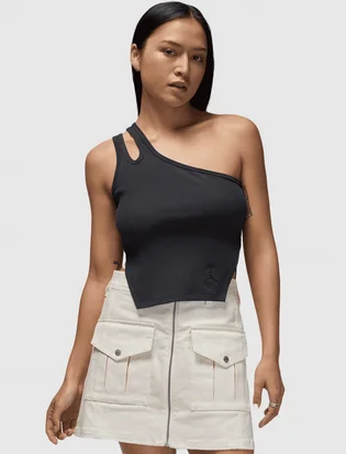 Майка жіноча Air Jordan Asymmetrical Rib Tank Black FN5798-045
