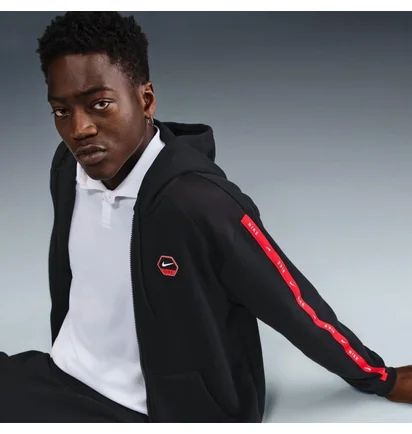 Толстовка мужская Nike Nsw Cs Hoody Flc Bb Black IH4285-010