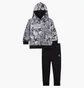 Спортивный костюм детский Air Jordan Brooklyn Aop Grey/Black 85D324-023