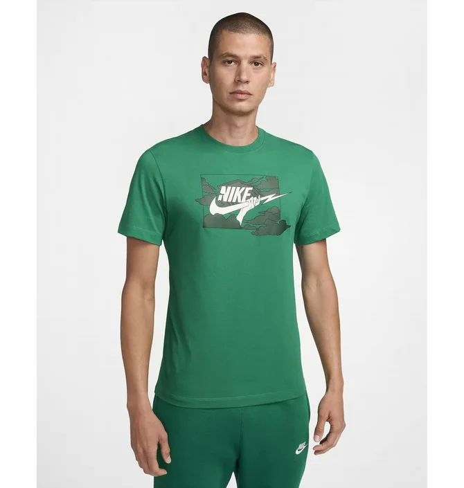 ᐉ Футболка мужская Nike T-Shirt Club Green FZ5419-365 - купить в