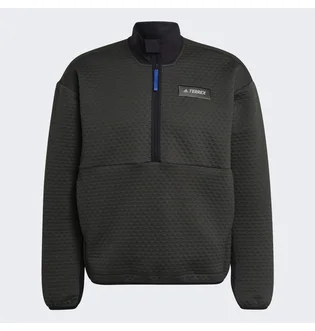 Кофта мужская Adidas Terrex Hike Half-Zip Fleece Grey GQ3683