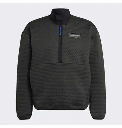 Кофта мужская Adidas Terrex Hike Half-Zip Fleece Grey GQ3683