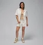 Рубашка женская Air Jordan Aop Wvn Top Beige FN5769-133