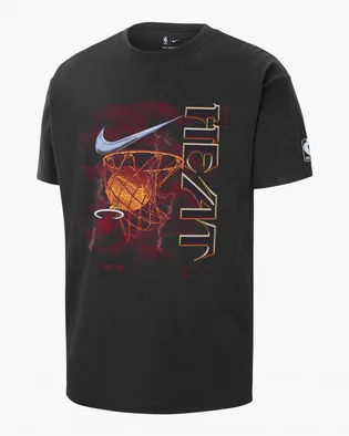 Футболка мужская Nike Miami Heat Courtside Max90 Nba T-Shirt Black FN2051-010