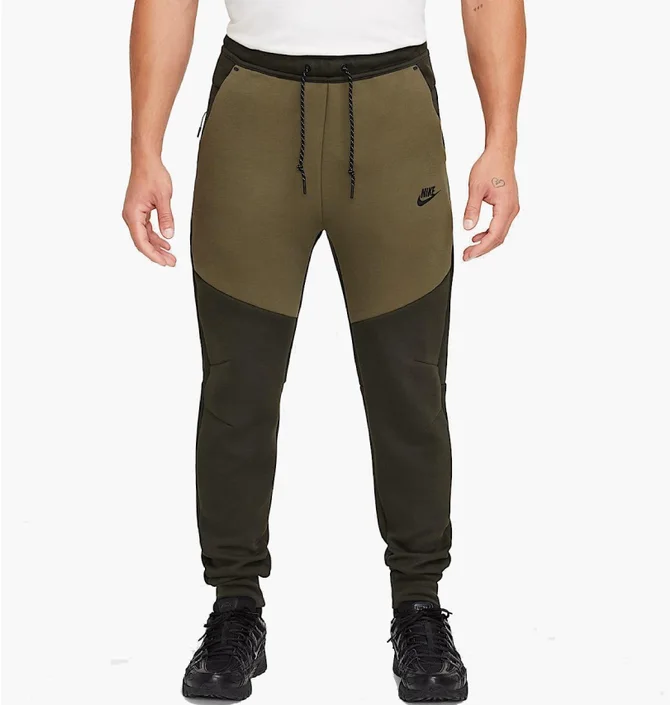 Штаны мужские Nike Tech Fleece Black/Olive HV0959-355