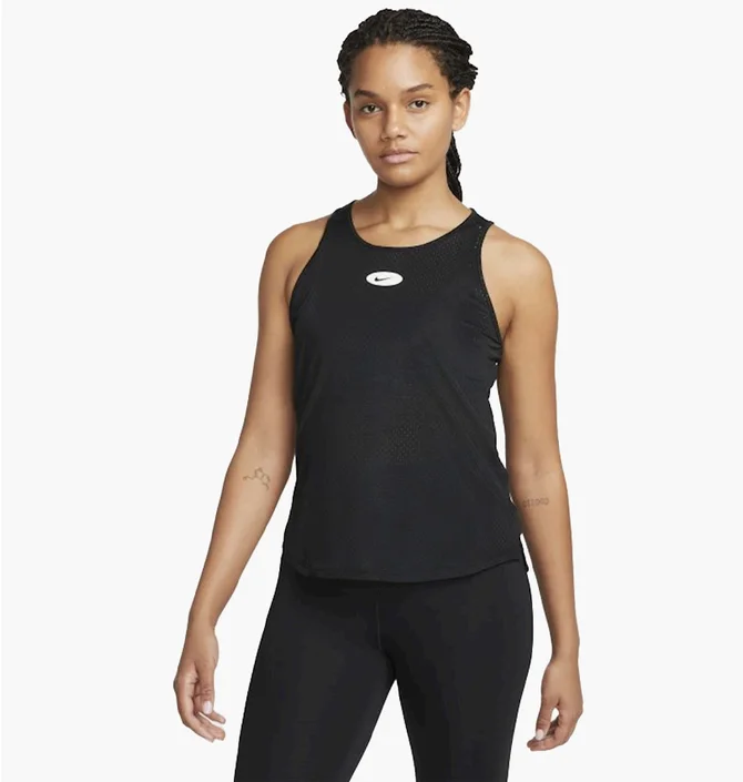 Майка женская Nike W Nk Df One Icn Clsh Tank Black Dm7651-100