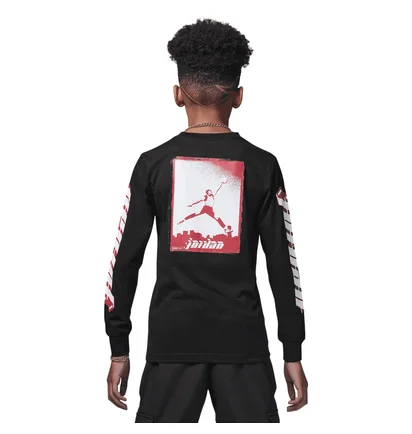 Лонгслів дитячий Air Jordan Chicago Motion L/S Tee Black 95C902-023